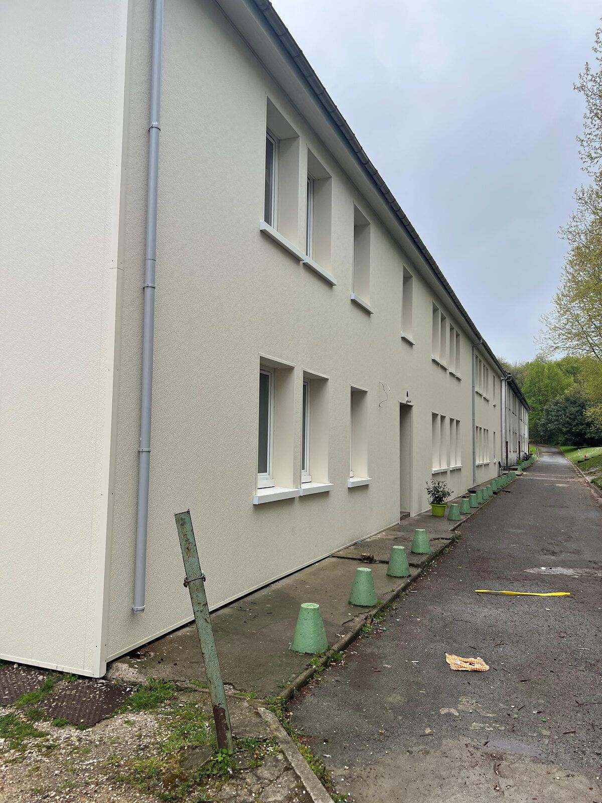 Façade isolée par l'extérieur par EZO Énergie